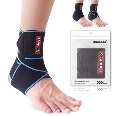 DUALECO Sport Kniebandage Sprunggelenkbandage Fußgelenk Orthese Stabilisierung