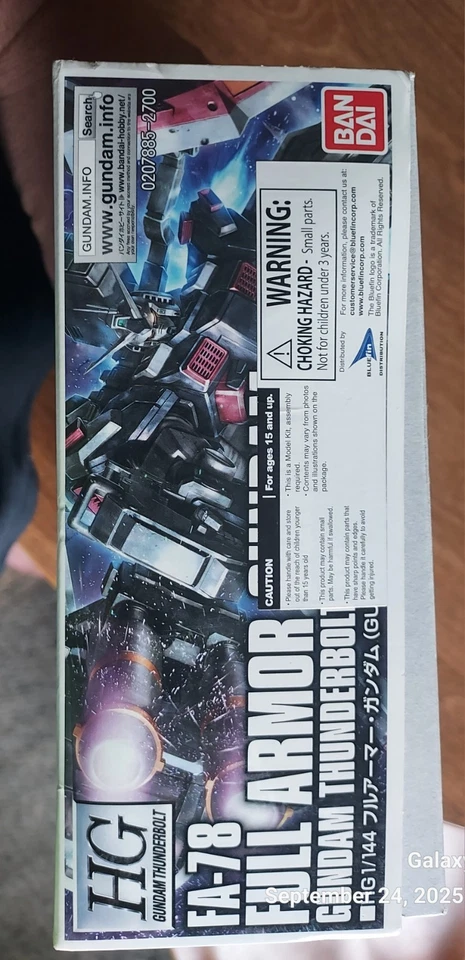 Kit Modelo BANDAI HG 1/144 FA78 ARMADURA COMPLETA GUNDAM THUNDERBOLT 78852 *HACER OFERTA* Foto 3 de 4
