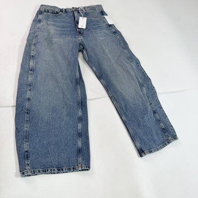 #ad Good American Jeans Womens 8 29 Blue Good Extreme Barrel High Rise Loose Fit $74.99