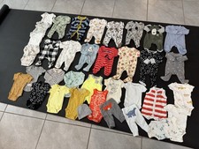 Newborn Baby Boy Clothes Huge Lot 36pc Sleepers Bodysuit Pants T-Shirts