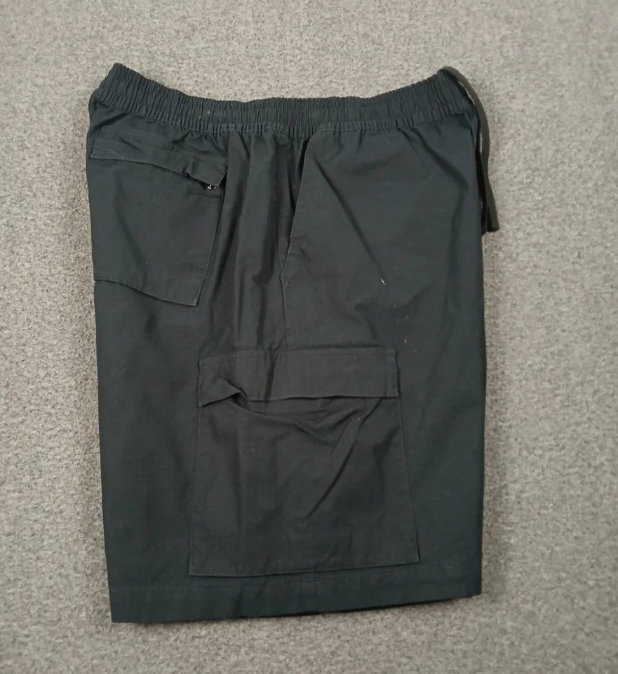 Pantalones Cortos de Carga Nike Club Para Hombres Negros Tejidos Talla Grande Bolsillos Sueltos Foto 2 de 4