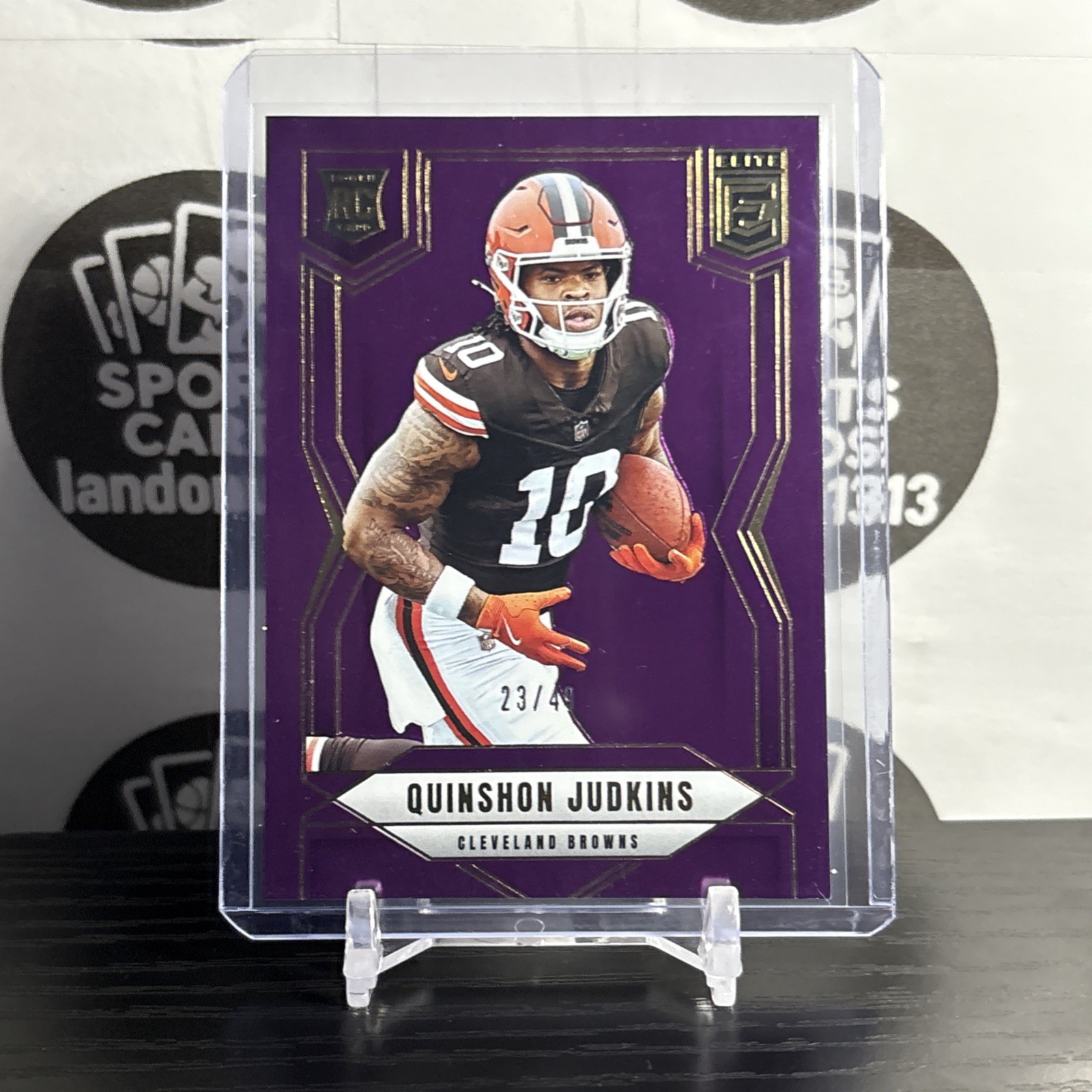 2025 Panini Donruss Elite - Rookies Quinshon Judkins #121 Purple /49 (RC)