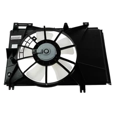 For 11-12 Mazda2 1.5L Radiator AC Condenser Cooling Fan Motor Assy Shroud Blade