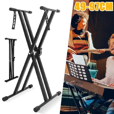 Keyboard Ständer Keyboard Stativ E-Piano Stand doppelstrebig Höhenverstellbarer