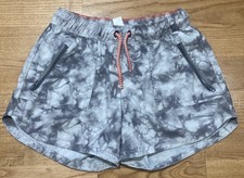 Girl's Athleta Gray Camo Athletic Shorts Size 8-10 EUC