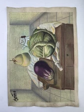 Fernando Botero COA Art Painting Original Drawing Vintage Paper Signed