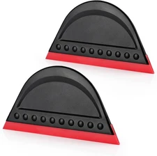 2 Pack Black Mini Squeegee for Vinyl, Window Tint Car Film Wrap, Sign Making,