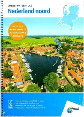 Wateratlas Nederland Noord | 1:50000 | Taschenbuch | ANWB Waterkaarten | 2025