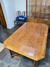 Stunning Walnut Wood Dining Table And 7 Chairs Set in SW12