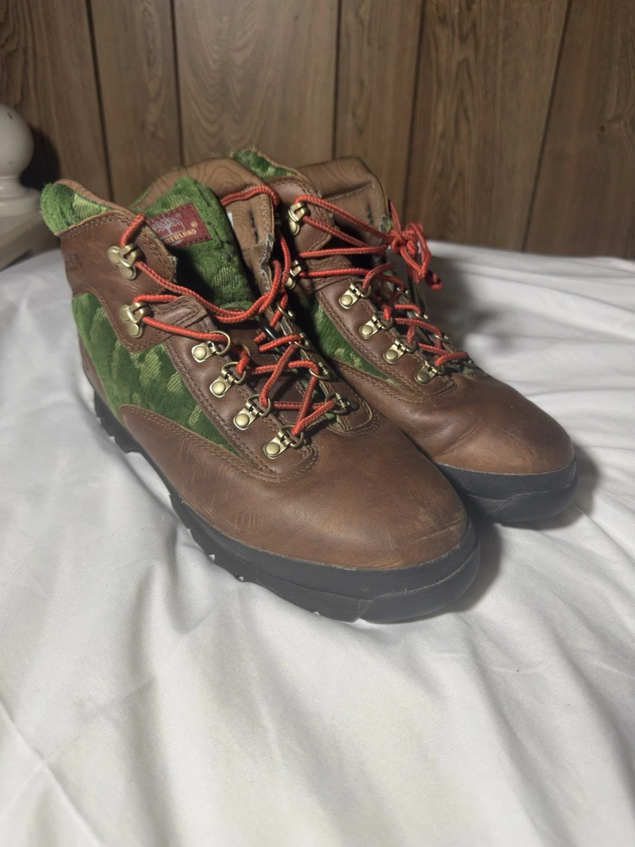 Timberland Premium Gaiter Boots Boys 6.5 Olive Green Camo Orange Buckle A1TU8 Timberland Gaiter Boots | eBay main image 2