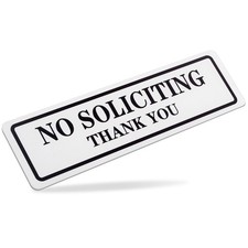 No Soliciting Sign for House That Keeps Solicitors Away, Super strong tape fo...