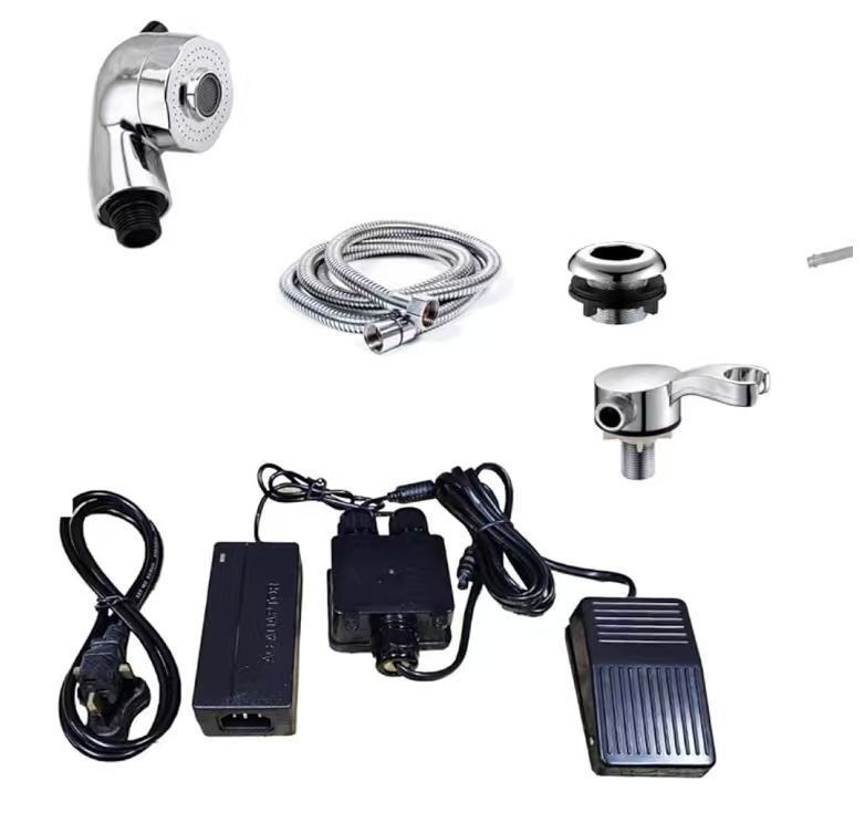 Tazón de champú portátil con bomba de agua eléctrica cabezal de ducha lavabo manguera pipa kits