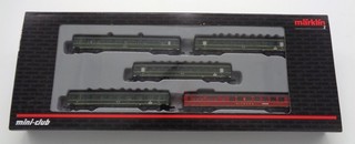 Z Scale Marklin Mini Club #87106 European Passenger Car Set In Original Box