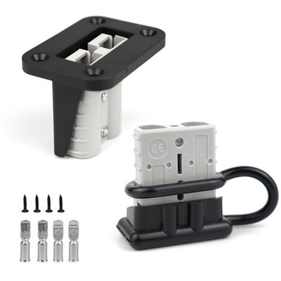2pcs 50 Amp Battery Quick Connect/disconnect Connector For 6 To 12 Gauge Cables