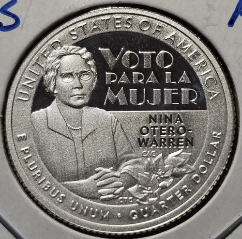 A 2022 S (999 Silver) Washington Quarter Proof (Nina Otero-Warren) -NICE!!