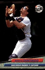 Benito Santiago 1992 Ultra #283 Padres MLB READ FREE SHIPPING AutographDen