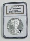 2003-W American Silver Eagle ASE NGC PF70 Ultra Cameo NGC Brown Label