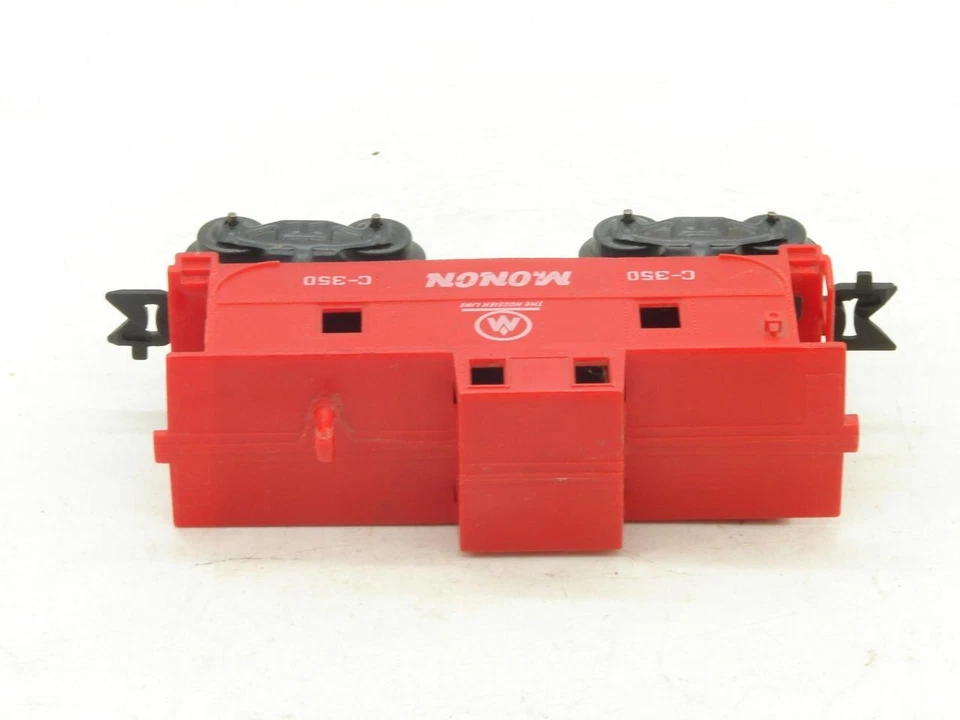 Marx Trains O Gauge O-27 Red Monon Caboose C-350 Complete - Image 3 of 4