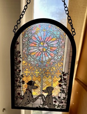 Disney 101 Dalmatians Stained Glass Wall Art New