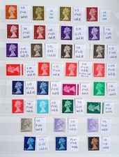 GB Machins pre-decimal 1967-70 All values - no duplicates (30 in total) MNH