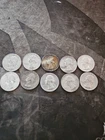 Silver Quarters 90% Lot Of 10, Mixed 1964 And Older (13/16)