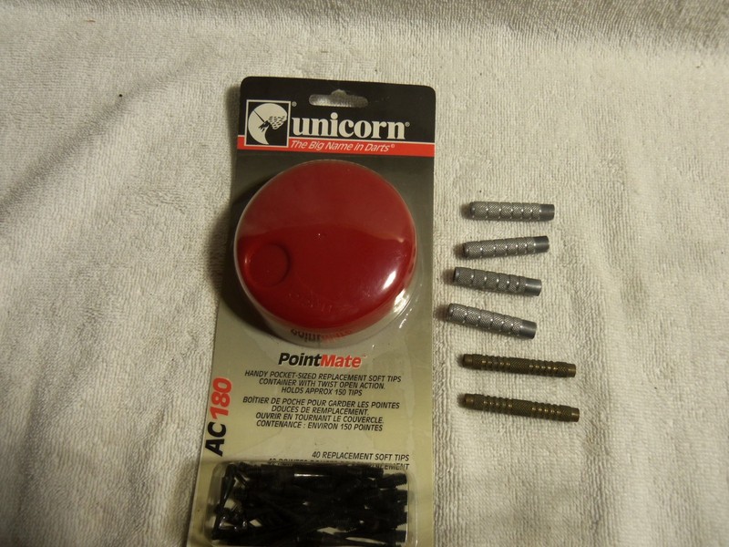 Unicorn Soft Tip, English Mark Darts, New Tips with Case, Tips and Some Barrels