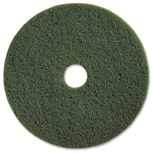 Genuine Joe 13 in. Green Scrubbing Floor Pad (5 per Carton)