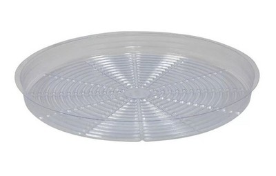 Gro Pro  Clear Plastic Saucer - 18'' - Box of 25 Ships fast HGC724695
