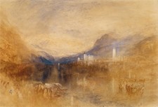 Turner Pallanza Lake Maggiore 1846 Romantic Seascape Wall Art Print Poster Marit