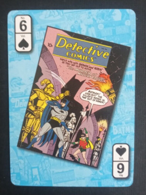 2014 DC Comics Retro Batman Playing Card 6 Spades