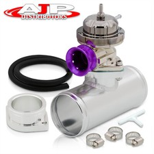 Purple Lip Type Rs Gunmetal Bov Blow Off Valve 2.5 Aluminum Adapter