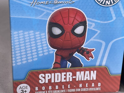 Funko Mystery Minis Marvel Spider-Man + Captain Marvel Bobble-Head