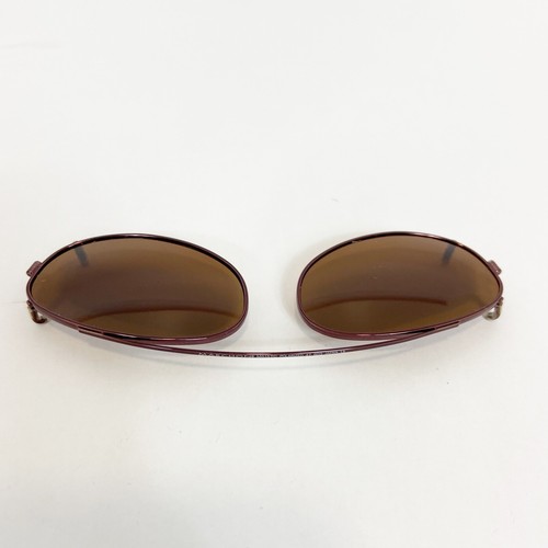 Archon M615TC 47 603 Polarized Bronze Metal Clip-On Sunglasses Oblong VTG - Picture 4 of 9