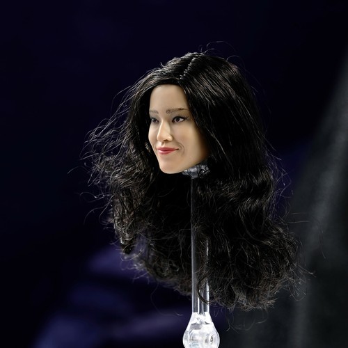 1/6 Asian Girl Curly Black Hair Head Sculpt Fit 12'' Female Action Figure toys - Picture 11 of 12