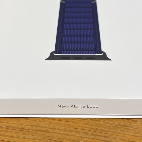 🟢 Apple Watch Ultra Strap 49mm Granatowy naturalny tytanowy alpejski pętla duży oryginał - Zdjęcie 4 z 17