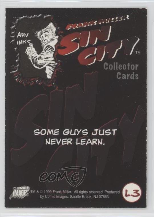 1999 Comic Images Frank Miller's Sin City LustreChrome Marv Stinks #L3 0ms5 - Picture 2 of 3