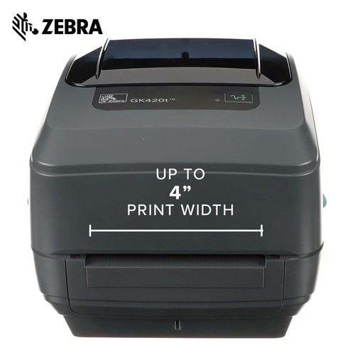 Zebra - GK420t Thermal Transfer Desktop Printer - GK42-102210-000 - Afbeelding 4 van 9