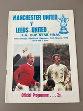 1969-70 Leeds United vs Manchester United - FA Cup Semi Final