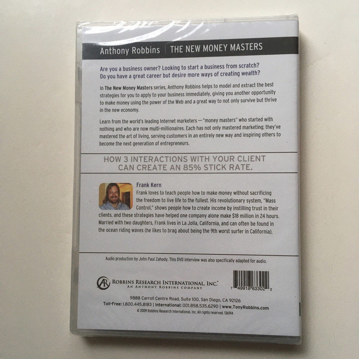 ANTHONY TONY ROBBINS: THE NEW MONEY MASTERS helpful informative