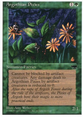 4X ARGOTHIAN PIXIES GREEN CHRONICLES MTG MAGIC HP X4 (yourdeckbuilder)