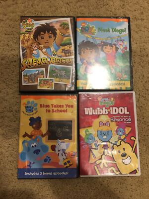 Nick Jr DVD Lot Includes Dora The Explorer, Go Diego Go, Blues