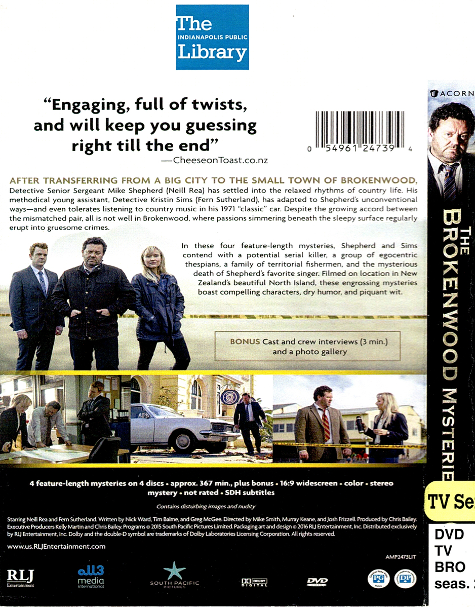 The Brokenwood Mysteries TV series on DVD;3rd 1 FREE! Neill