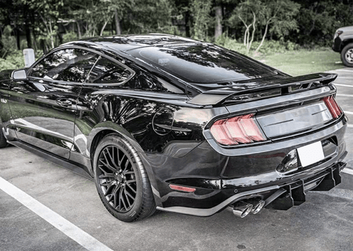 Alerón trasero negro brillante para Ford Mustang cupé 2015-2019 labio de ala de carreras - Imagen 3 de 12