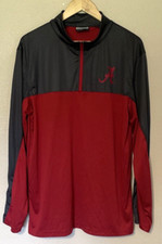 Alabama Crimson Tide Colosseum Pullover Men's L Red 1/4 Zip Sweatshirt NCAA