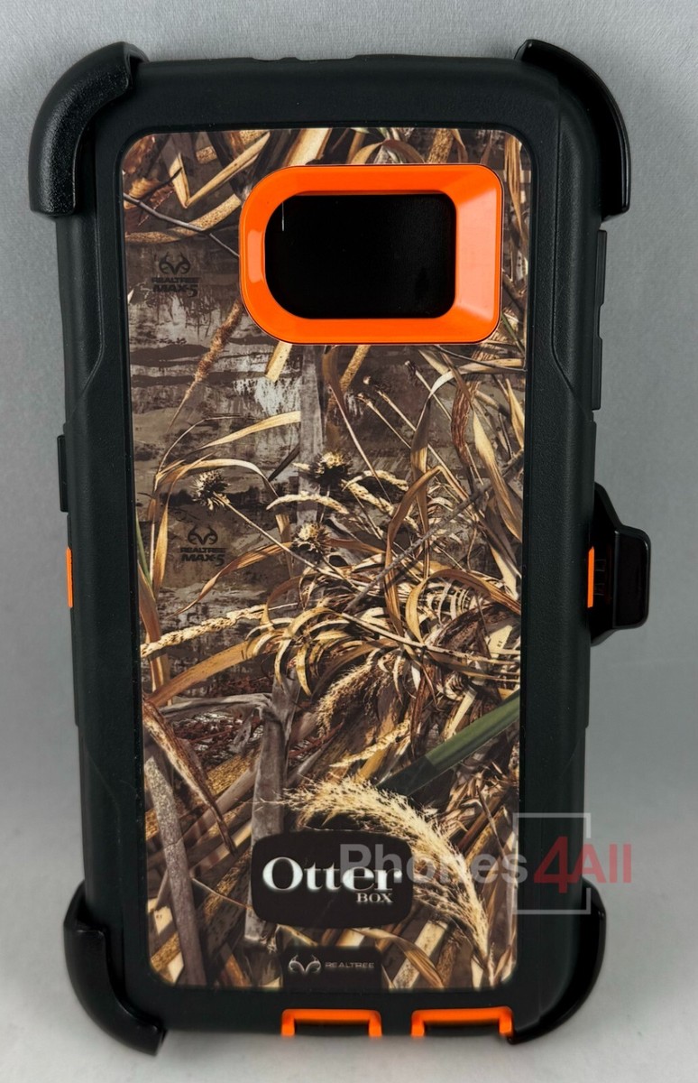 Otterbox Defender Samsung Galaxy s6 Orange Realtree MISSING SCREEN