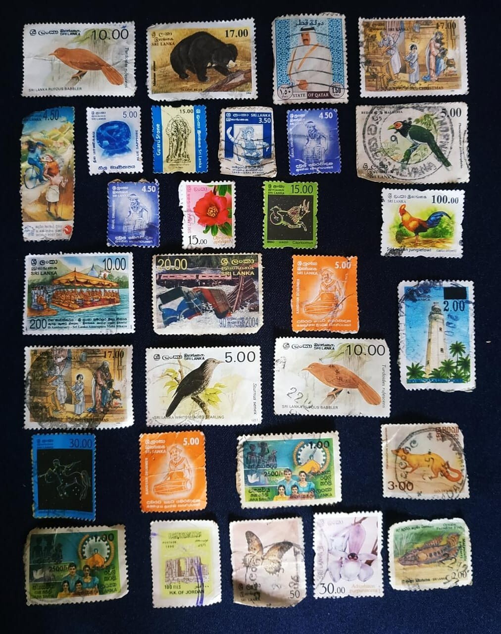 SRI LANKA STAMPS COLLECTION - 50 TO 130 DIFFERENT OLD POSTAL STAMPS | eBay