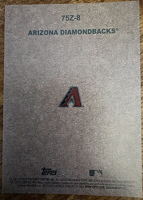 トランプ牌 2024 Topps Heritage Arizona Diamondbacks Team #75Z-8 (Black