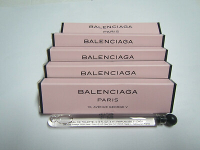 lo4 Pcs   x  L'Eau Rose   by Balenciaga Paris EDT Splash Miniature 0.13  oz NIB