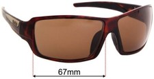 SFx Replacement Sunglass Lenses fits Bolle Cary - 67mm Wide