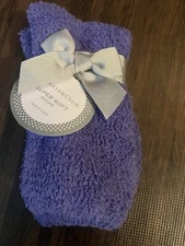 Charter Club Women's Soft Fuzzy Butter Socks Purple 9-11 Fits Shoe Size 6-10